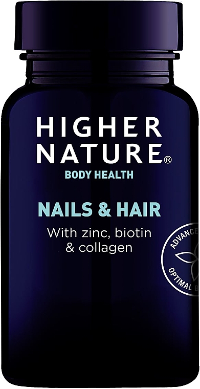 Suplement diety z witaminą D3, 120 sztuk - Higher Nature Nails & Hair — Zdjęcie N1
