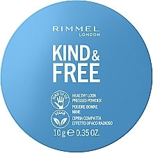 Puder do twarzy - Rimmel Kind and Free Pressed Powder — Zdjęcie N1