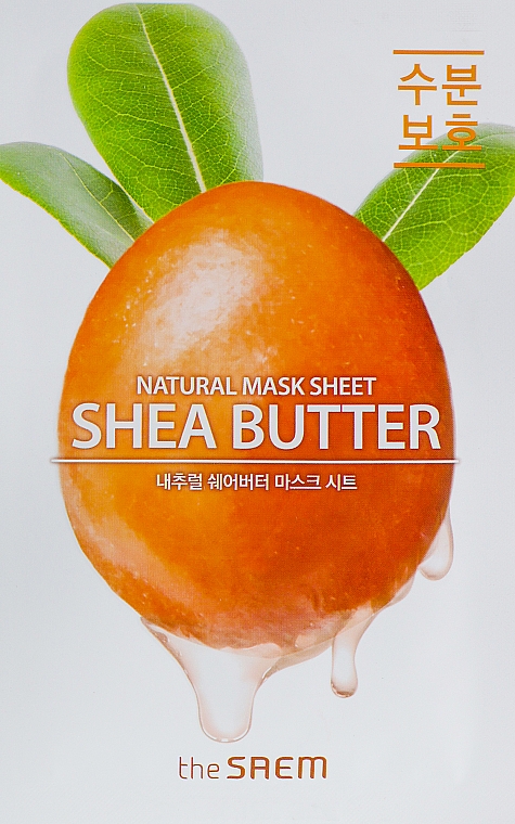 Maseczka w płachcie do twarzy z masłem shea - The Saem Natural Shea Butter Mask Sheet — Zdjęcie N1