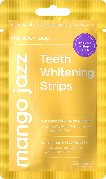 Wybielające paski do zębów Mango - SwissWhite Smilepen Pop Mango Jazz Teeth Whitening Strips — Zdjęcie N1