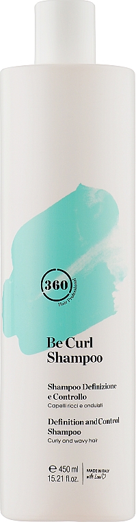 Szampon dyscyplinujący do włosów kręconych i falowanych - 360 Be Curl Shampoo