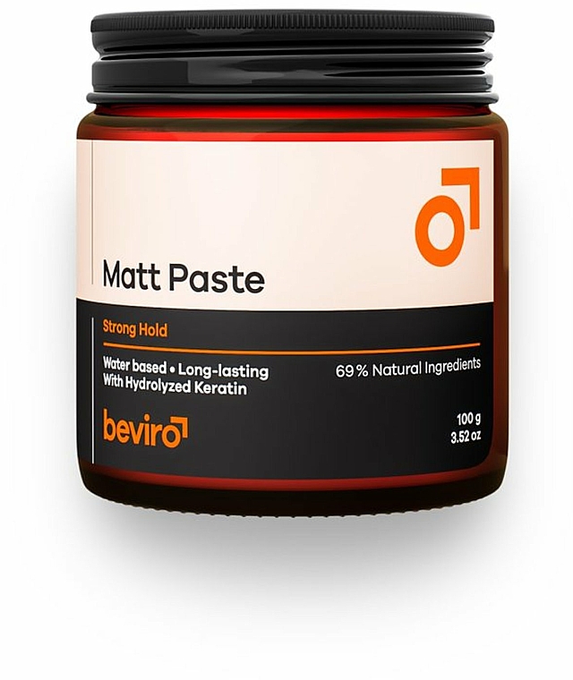 Pasta do włosów, mocno utrwalająca - Beviro Matt Paste Strong Hold — Zdjęcie N1