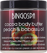 Kup Masło kakaowe z brzoskwinią i olejem babassu do ciała - BingoSpa Cocoa Butter With Peach And Babassu Oil Body