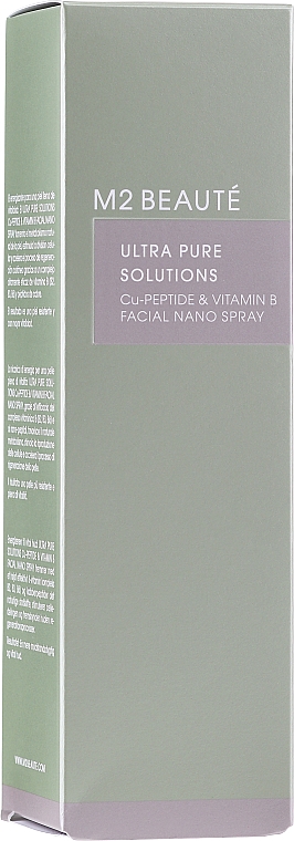 Spray do twarzy z witaminą B - M2Beaute Ultra Pure Solutions Cu-Peptide & Vitamin B Facial Nano Spray — Zdjęcie N2