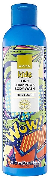 Szampon i żel pod prysznic 2w1 - Avon Kids Wow! Fresh Scent 2In1 Shampoo & Body Wash — Zdjęcie N1