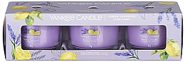 Zestaw świec zapachowych Lemon Lavender - Yankee Candle Lemon Lavender (candle/3x37g) — Zdjęcie N1