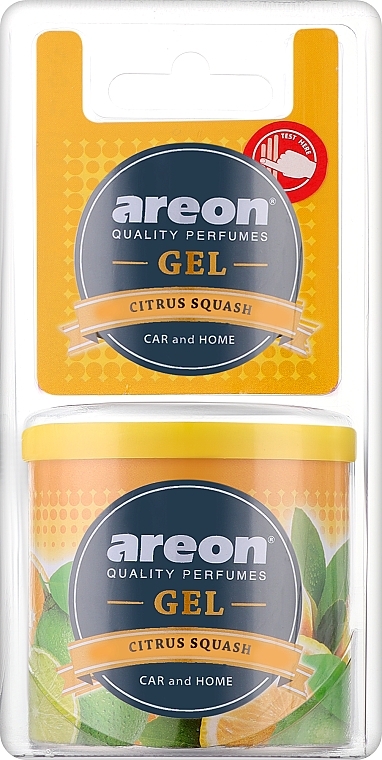 Aromatyzowany żel Citrus Squash - Areon Gel Can Blister Citrus Squash — Zdjęcie N1
