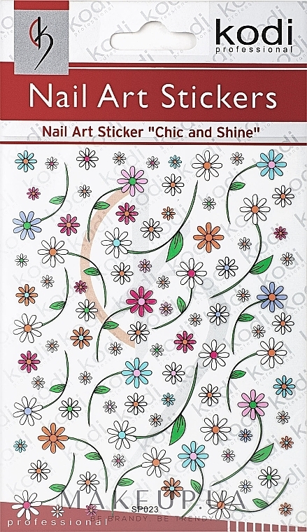 Naklejki do zdobienia paznokci - Kodi Professional Nail Art Stickers SP023 — Zdjęcie N1