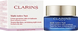 Krem na noc do skóry normalnej i suchej - Clarins Clarins Multi-Active Night Cream — Zdjęcie N2