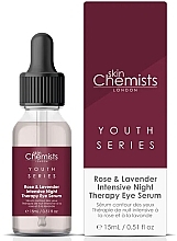 Intensywne serum pod oczy na noc - Skin Chemists Youth Series Rose & Lavender Intensive Night Therapy Eye Serum — Zdjęcie N2