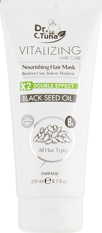 Maska do włosów z czarnuszką - Farmasi Dr. Tuna Black Seed Noirishing Hair Mask — Zdjęcie N2