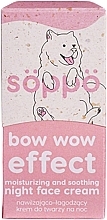 Nawilżający i kojący krem do twarzy na noc - Soppo Bow Wow Effect Moisturizing And Soothing Night Face Cream  — Zdjęcie N2