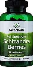 Suplement diety Jagody Schisandra, 525 mg - Swanson Full Spectrum Schizandra Berries — Zdjęcie N1
