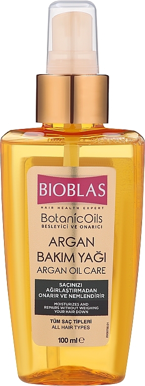 Olejek arganowy do włosów - Bioblas Botanic Oils Argan Oil  — Zdjęcie N1