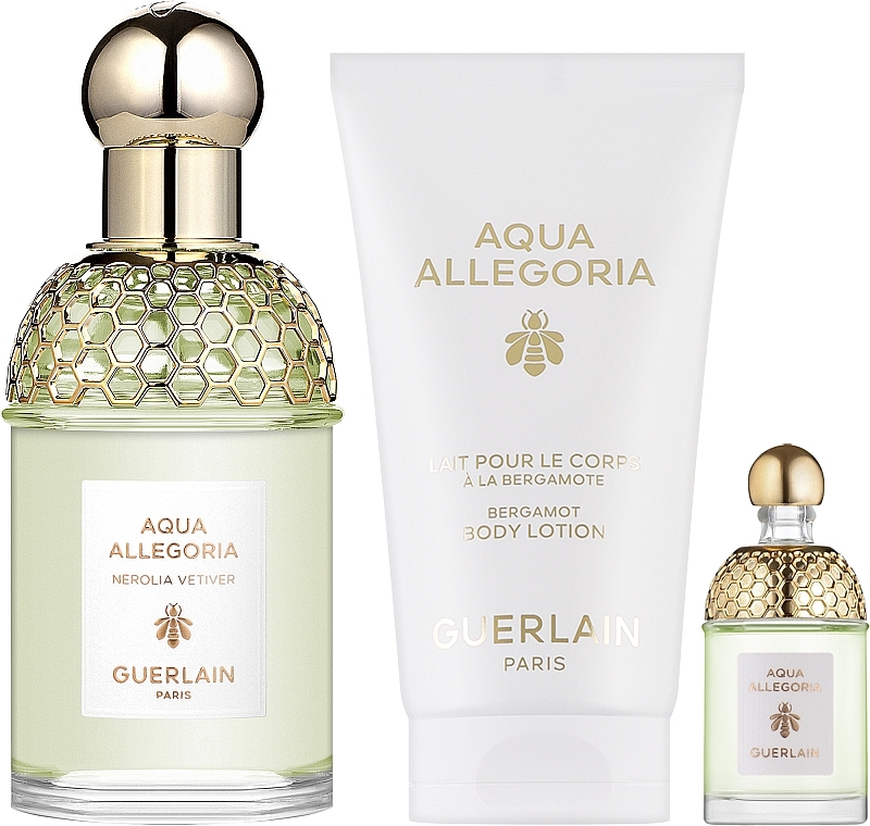 Guerlain Aqua Allegoria Nerolia Vetiver - Zestaw (edt/75ml + edt/7.5ml + b/lot/75ml) — Zdjęcie N1