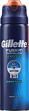 Kup Żel do golenia dla mężczyzn - Gillette Fusion ProGlide Sensitive Alpine Clean Shave Gel