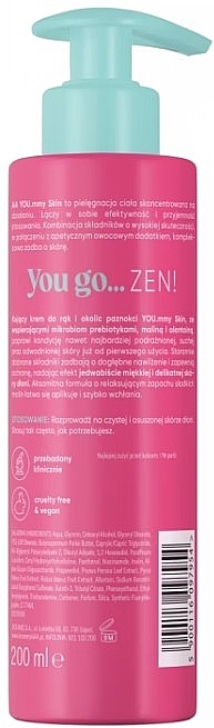 Kojący krem ​​do rąk - AA Cosmetics YOU.mmy Skin Raspberry Zen — Zdjęcie N2