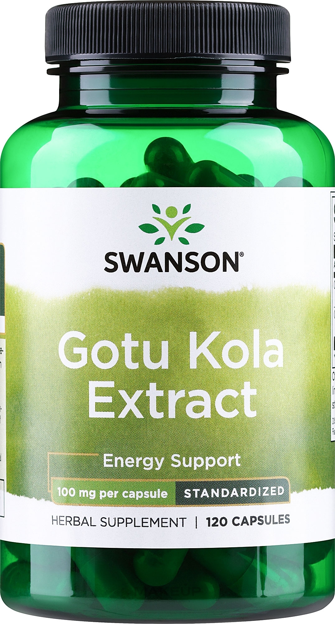 Suplement diety Gotu kola, 100 mg - Swanson Gotu Kola Extract — Zdjęcie 120 szt.