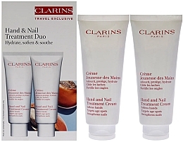 Zestaw - Clarins Hand And Nail Treatment Cream Duo (h/cr/2x100ml) — Zdjęcie N1