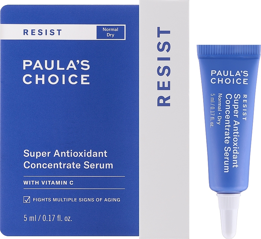 Serum antyoksydacyjne z witaminą C do twarzy - Paula's Choice Resist Anti-Aging Super Antioxidant Concentrate Serum Travel Size — Zdjęcie N2