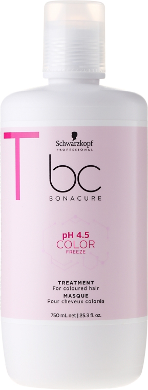 Maska do włosów farbowanych - Schwarzkopf Professional Bonacure Color Freeze pH 4.5 Treatment — Zdjęcie N3