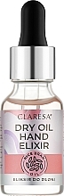 Olejek-eliksir do rąk - Claresa Dry Oil Hand Elixir — Zdjęcie N1