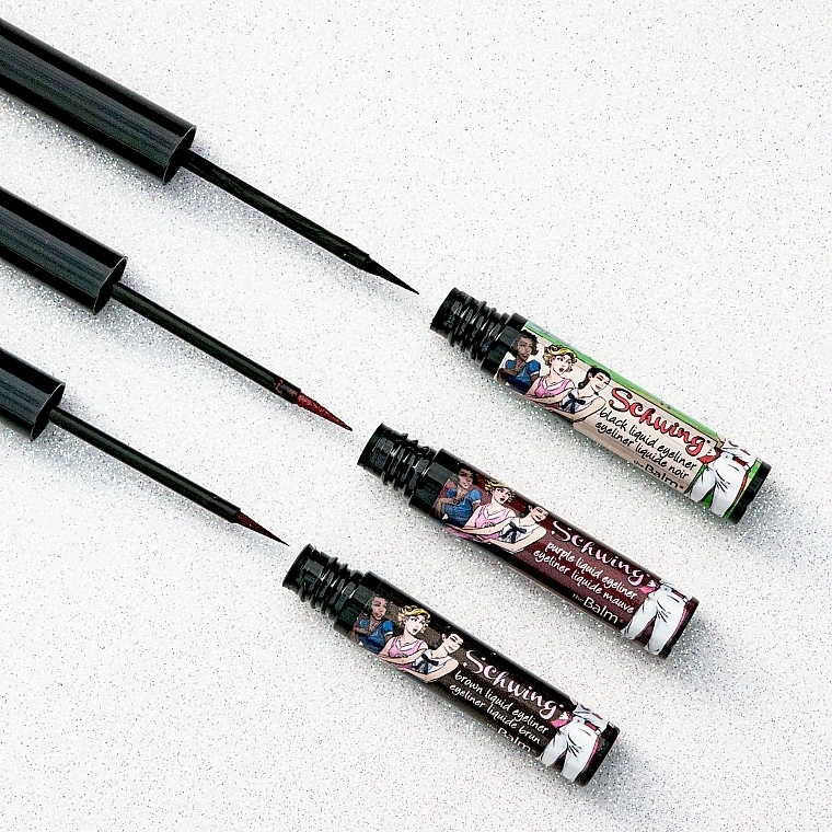 Zestaw do makijażu - theBalm Ladies Schwing Liquid Eyeliner Trio (eye/liner/3x1.7ml) — Zdjęcie N2