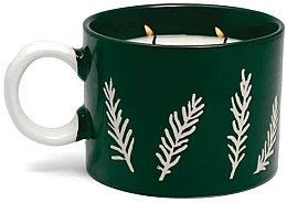 Kup Świeca zapachowa w kubku, zielona - Paddywax Cypress & Fir Green Ceramic Mug Candle