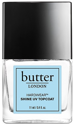 Lakier nawierzchniowy UV do paznokci - Butter London Hardwear Shine UV Topcoat — Zdjęcie N1