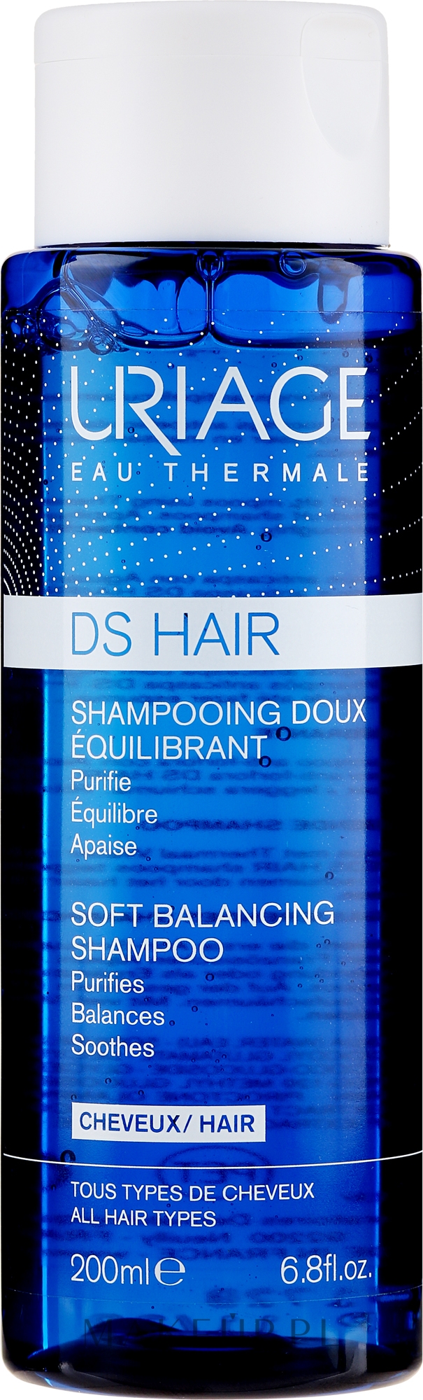 Przeciwłupieżowy szampon do włosów - Uriage DS Hair Soft Balancing Shampoo — Zdjęcie 200 ml