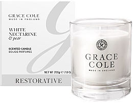 Świeca zapachowa w szkle - Grace Cole White Nectarine & Pear Scented Candle — Zdjęcie N1