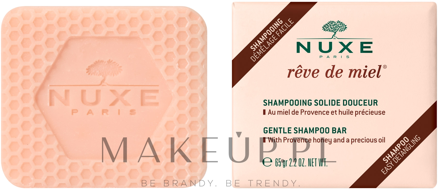 Szampon w kostce do włosów - Nuxe Reve De Miel Gentle Shampoo Bar  — Zdjęcie 65 g