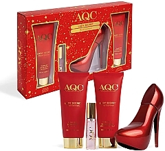 Kup AQC Fragances Lady Secret Red - Zestaw (edt/100 ml + edt/15 ml + sh/gel/120 ml + b/cr/120 ml)