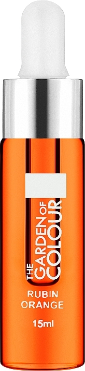 Olejek do paznokci i skórek z pipetą - Silcare Garden of Colour Cuticle Oil Rubin Orange — Zdjęcie N1