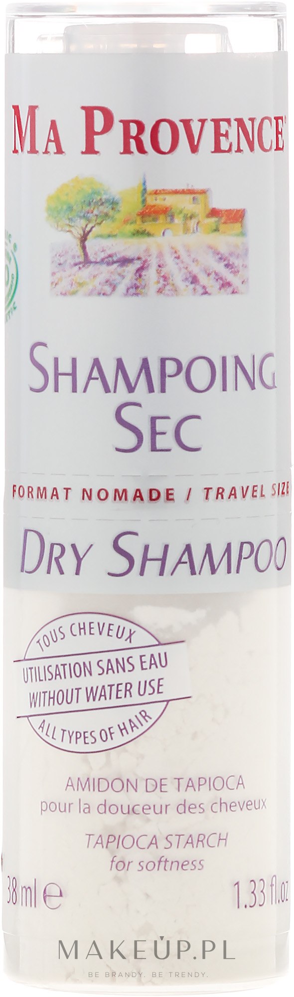 Suchy szampon do włosów, wersja podróżna - Ma Provence Dry Shampoo — Zdjęcie 38 ml