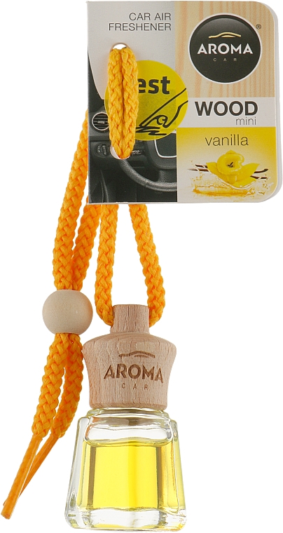 Odświeżacz do samochodu Wanilia - Aroma Car Wood Mini Vanilla — Zdjęcie N1