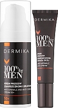 Zestaw dla mężczyzn - Dermika 100% For Men (f/cr 50 ml + eye/cr 15 ml) — Zdjęcie N2