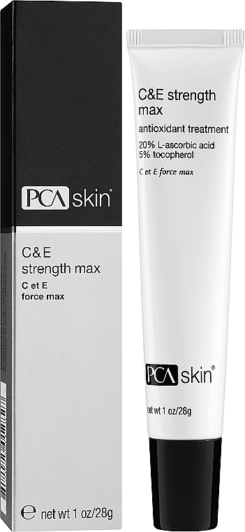 PRZECENA! Korygujące serum do twarz przeciw pigmentacji i fotostarzeniu - PCA Skin C&E Strength Max * — Zdjęcie N2