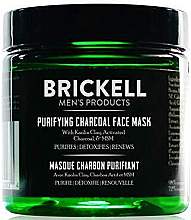 Kup Oczyszczająca maseczka z węglem drzewnym - Brickell Men's Products Purifying Charcoal Face Mask