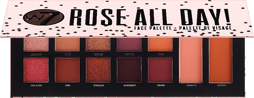 Paleta do makijażu twarzy i oczu - W7 Face & Eye Palette Rose All Day — Zdjęcie N1