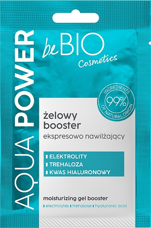Nawilżający żel wzmacniający do twarzy - BeBio Aqua Power Moisturizing Gel Booster — Zdjęcie N1