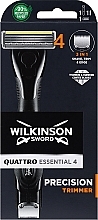 Trymer + 1 wymienne ostrze - Wilkinson Sword Quattro Essential 4 Precision Trimmer — Zdjęcie N1