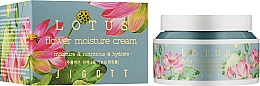 Nawilżający krem ​​do twarzy z ekstraktem z lotosu - Jigott Flower Lotus Moisture Cream — Zdjęcie N2