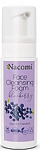 Pianka do mycia twarzy Czarna borówka - Nacomi Face Cleansing Foam Blueberry — Zdjęcie N1