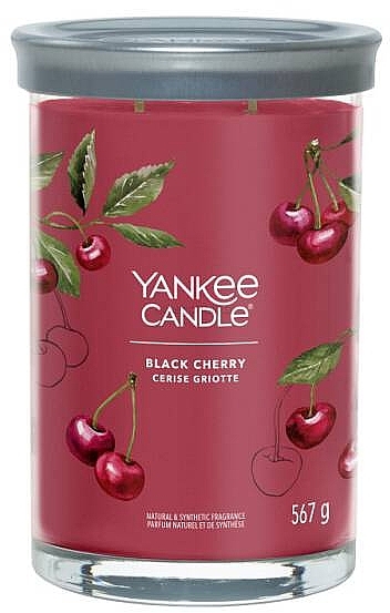 Świeca zapachowa w szkle Black Cherry, 2 knoty - Yankee Candle Singnature — Zdjęcie N1