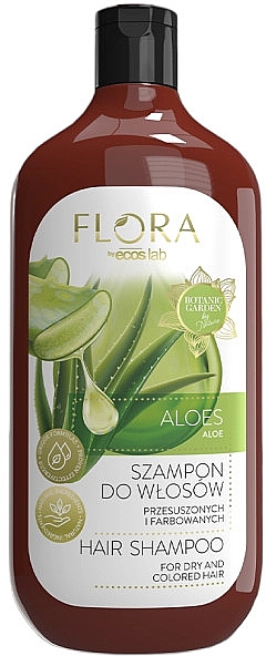 Szampon do włosów suchych i farbowanych Aloes - Vis Plantis Flora Shampoo For Dry and Colored Hair