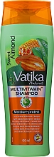 Nawilżający szampon do włosów - Dabur Vatika Sweet Almond Shampoo — Zdjęcie N3