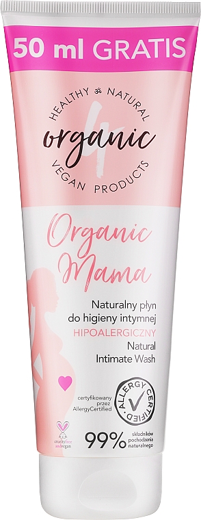 Płyn do higieny intymnej dla kobiet w ciąży - 4Organic Organic Mama Intimate Hygiene Liquid Pregnant Woman — Zdjęcie N1