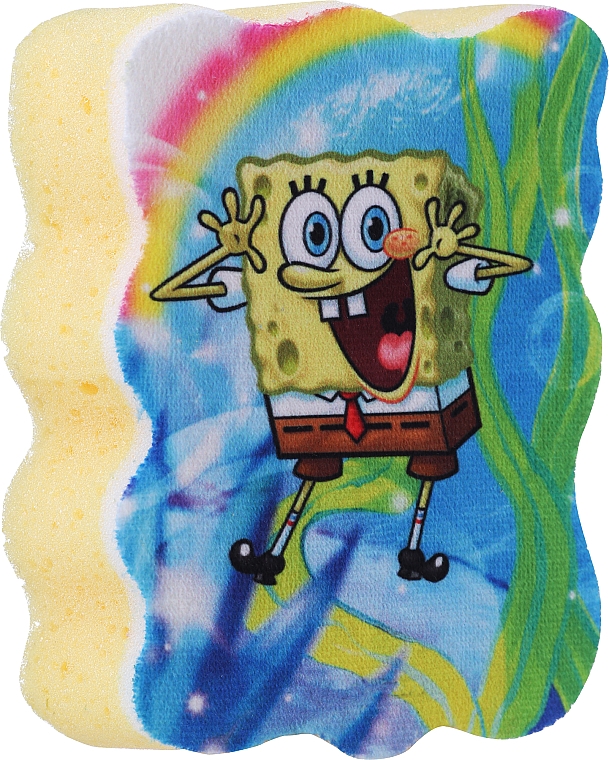 Gąbka kąpielowa dla dzieci, Spongebob, niebiesko-żółta - Suavipiel Sponge Bob Bath Sponge — Zdjęcie N1