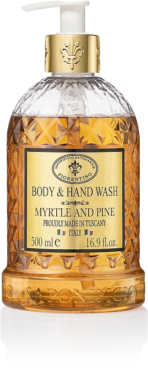 Mydło w płynie Mirt i sosna - Saponificio Artigianale Fiorentino Body & Hand Wash  — Zdjęcie N1